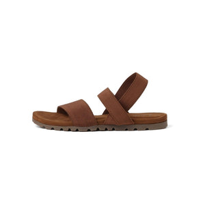 Matte-Muse Brown Open-Toe Casual Sandals