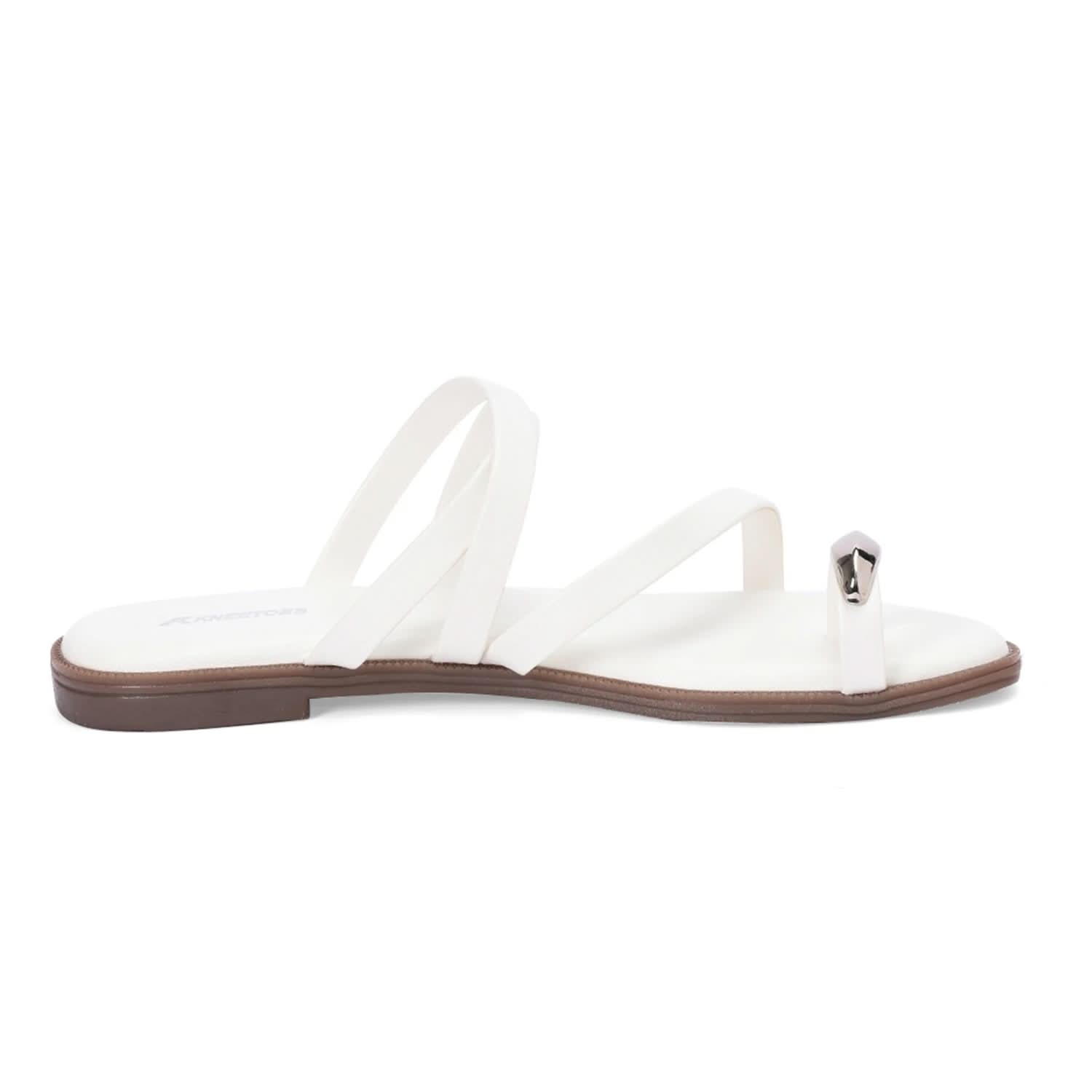 Ivory Elegance Metal-Accent Flats