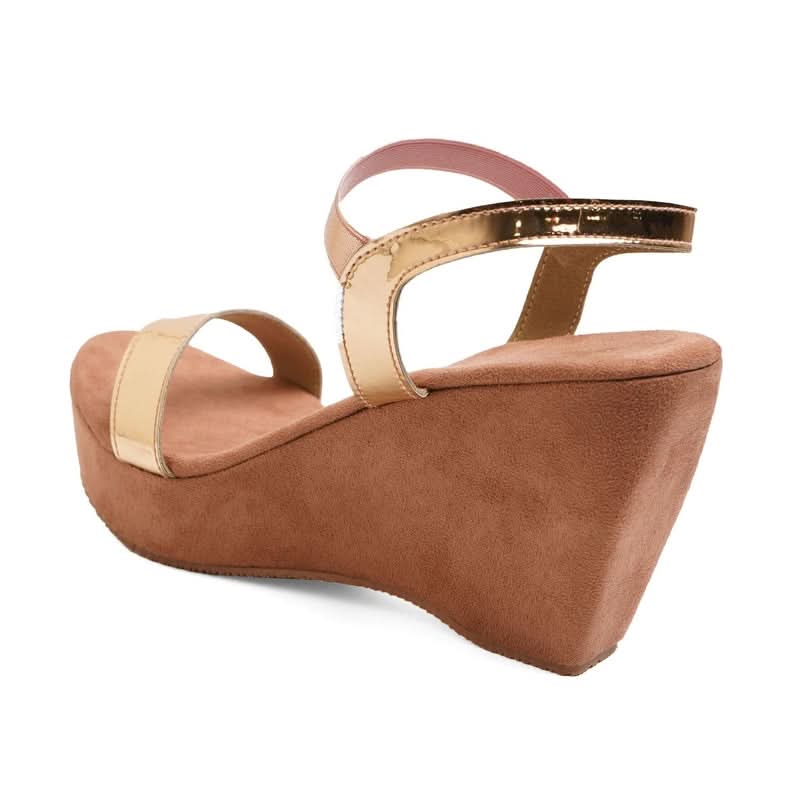 Aurora - Rose Gold Wedges
