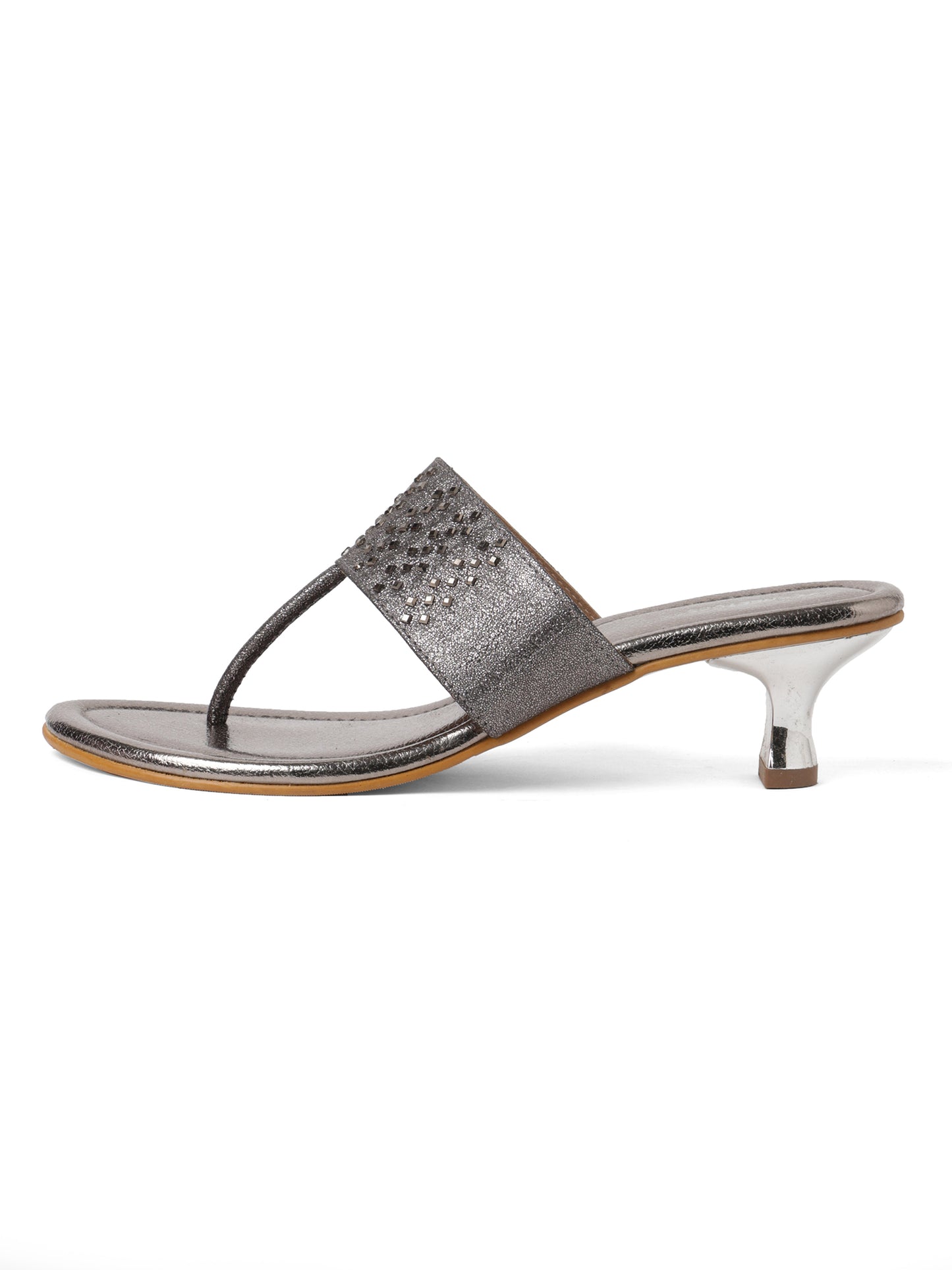Classic Bronze Synthetic Party wear Fashion Sandal