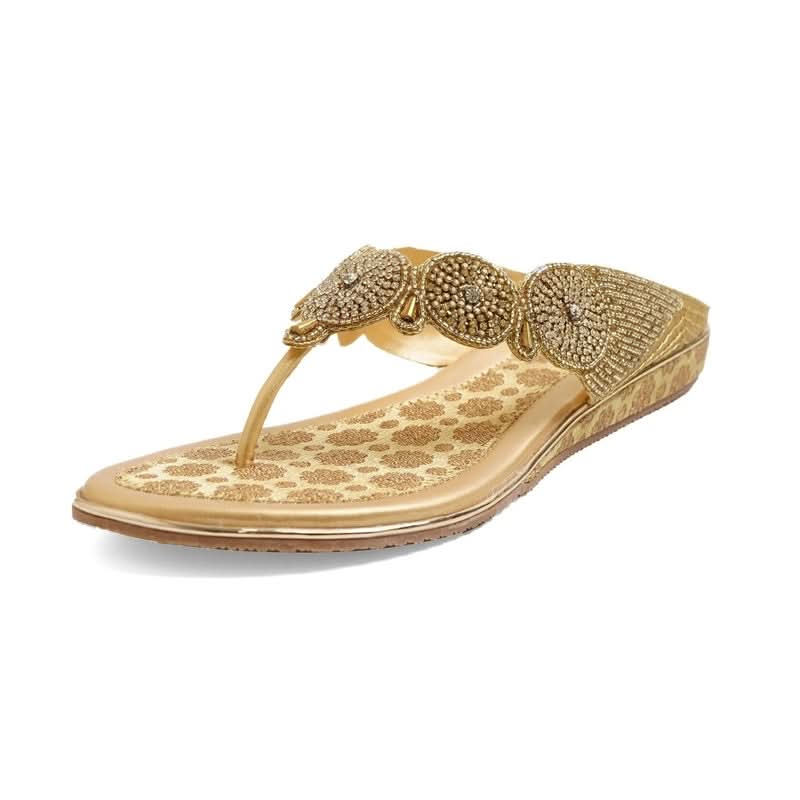 Bead Luxe Gold Ethnic Flats