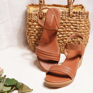 All-Day Comfort Brown Casual Wedge Heels