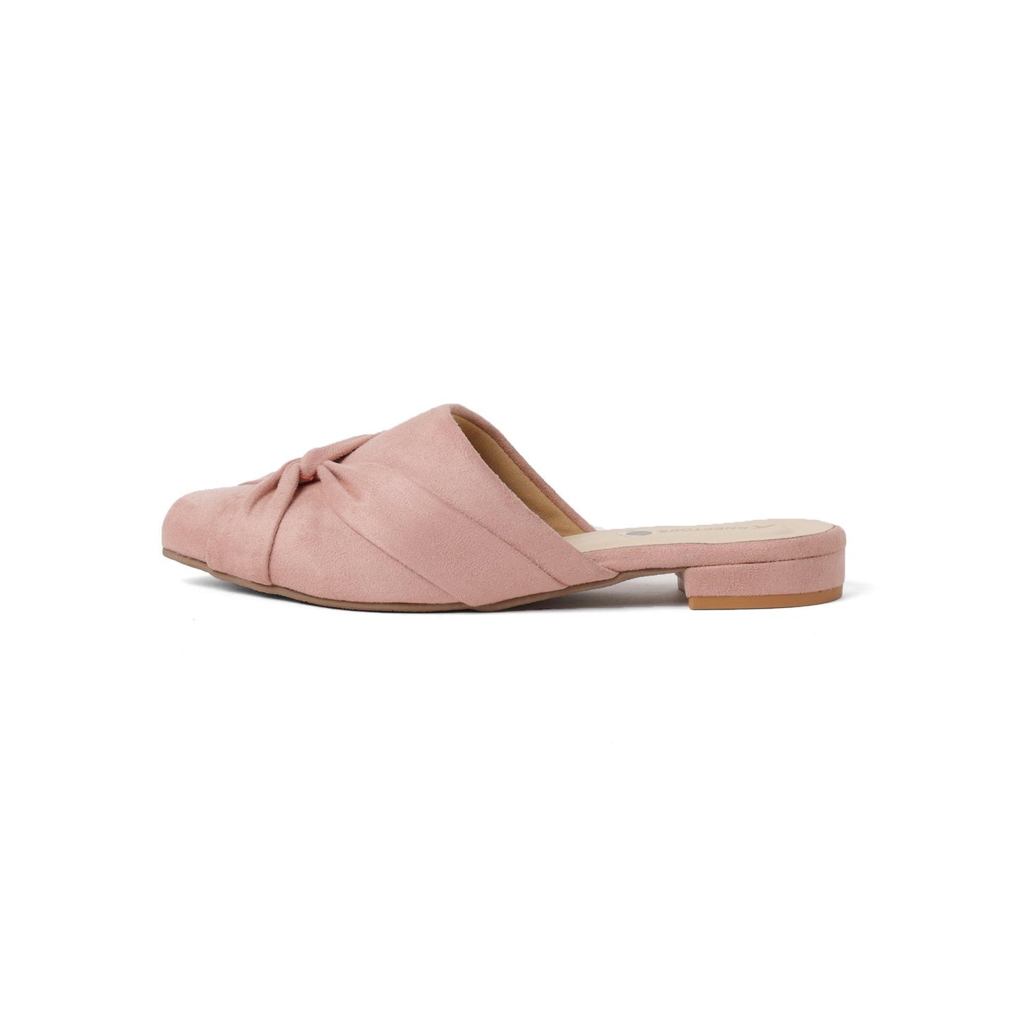 Soft Pink Twist Block Heel Sandals