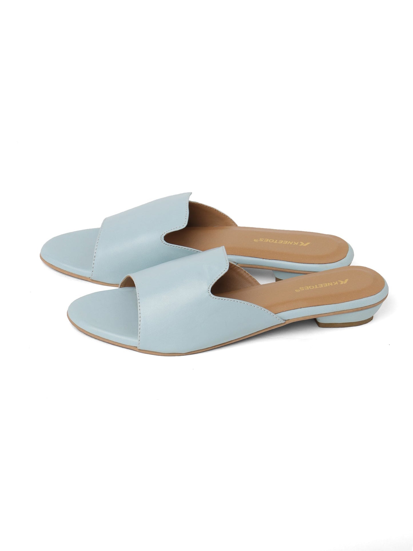 Sleek Blue Synthetic Slipon