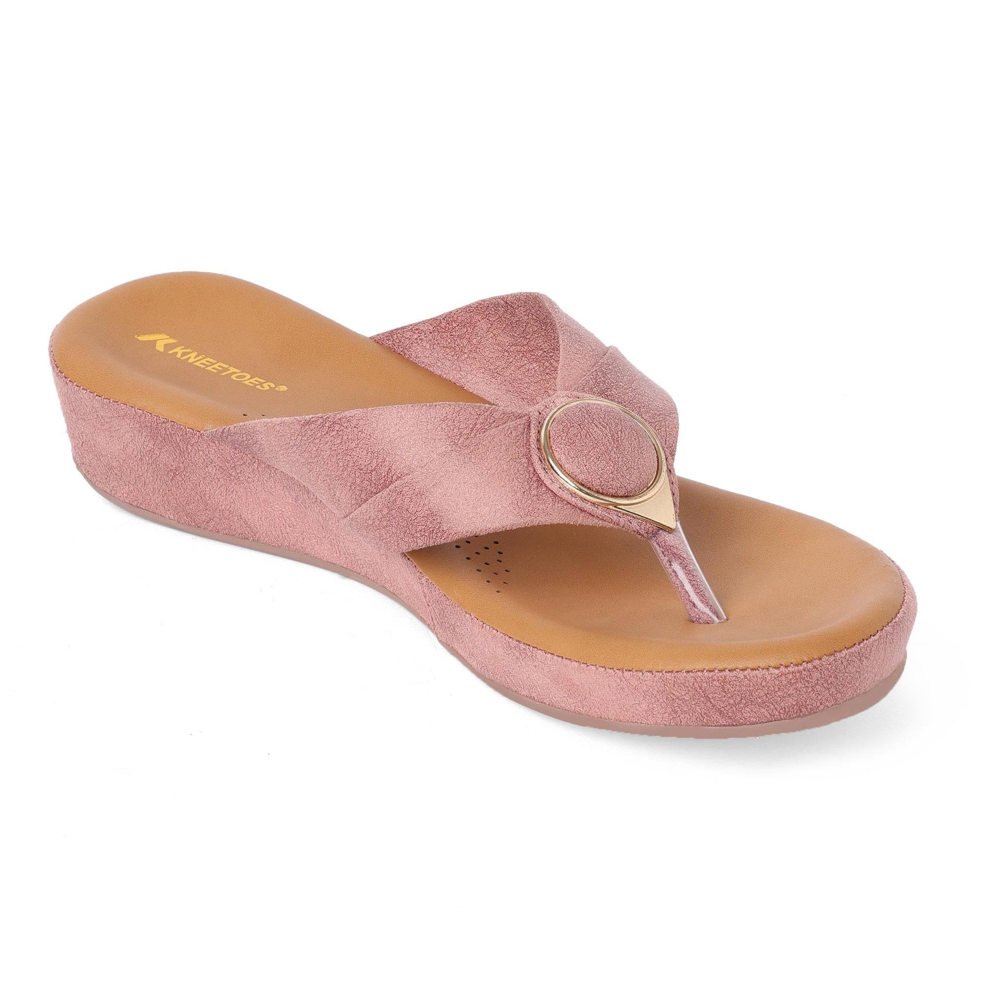 Suede-Luxe Mauve Wedge Heels