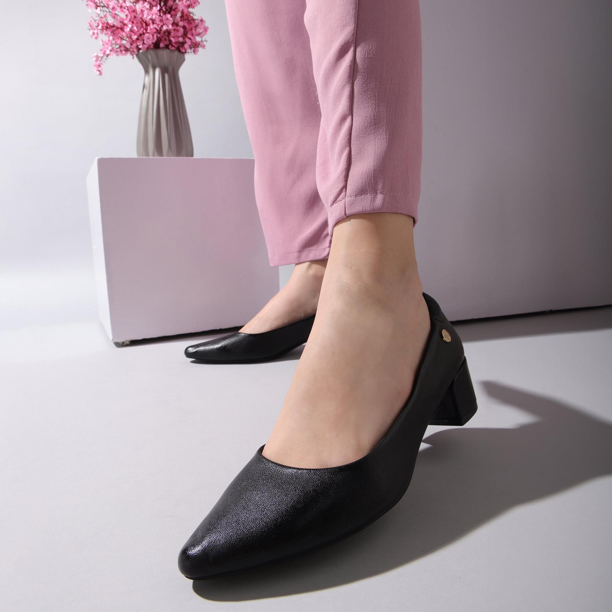 Matte Muse Black Workwear Pumps