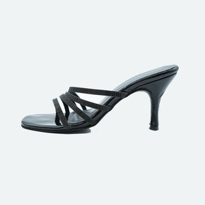 Bold Black Stiletto Special Sandals