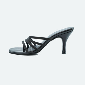 Bold Black Stiletto Special Sandals