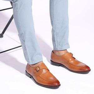 Men’s Polished Tan Monk Formals