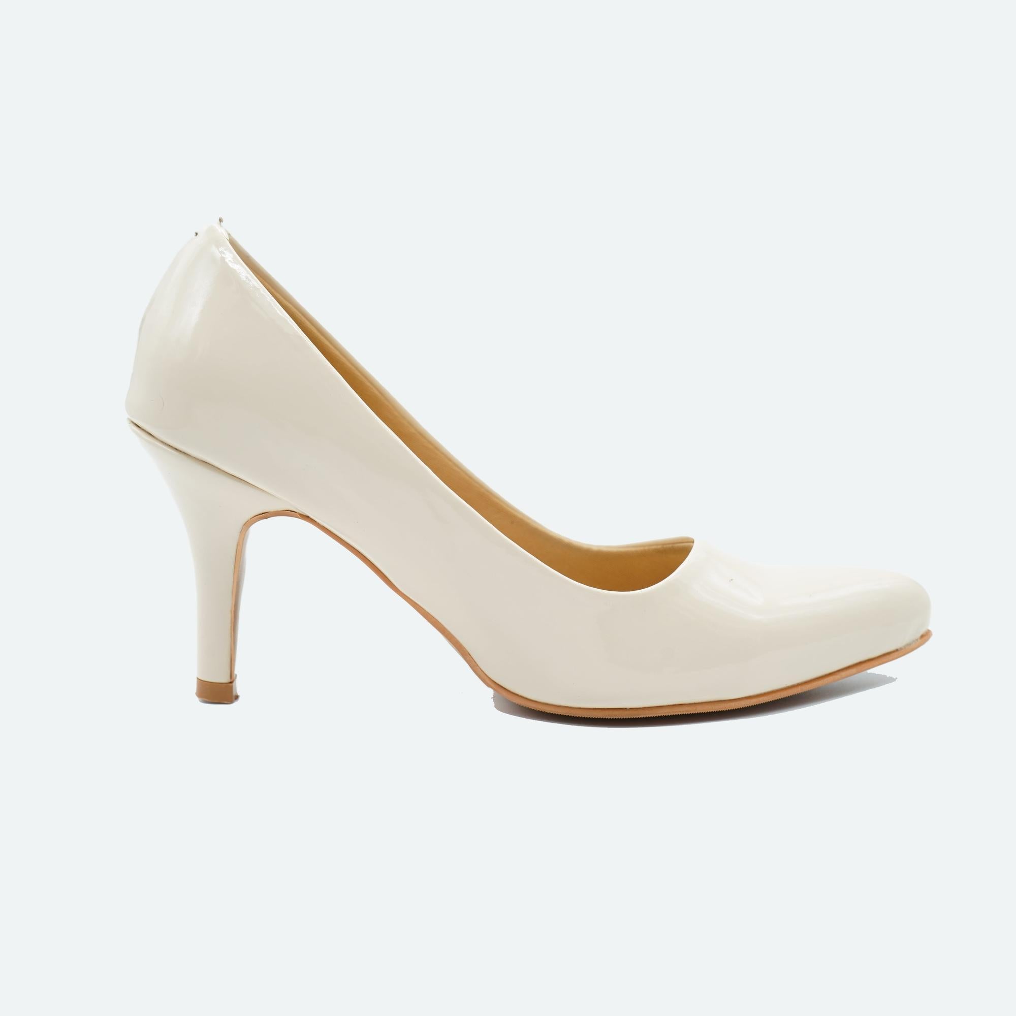 Classic Charm Off-White Stiletto Pumps