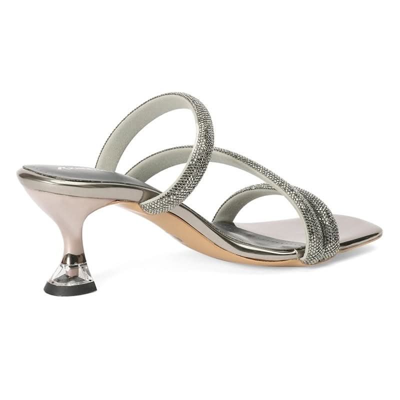 Bianca - Grey Kitten Heels