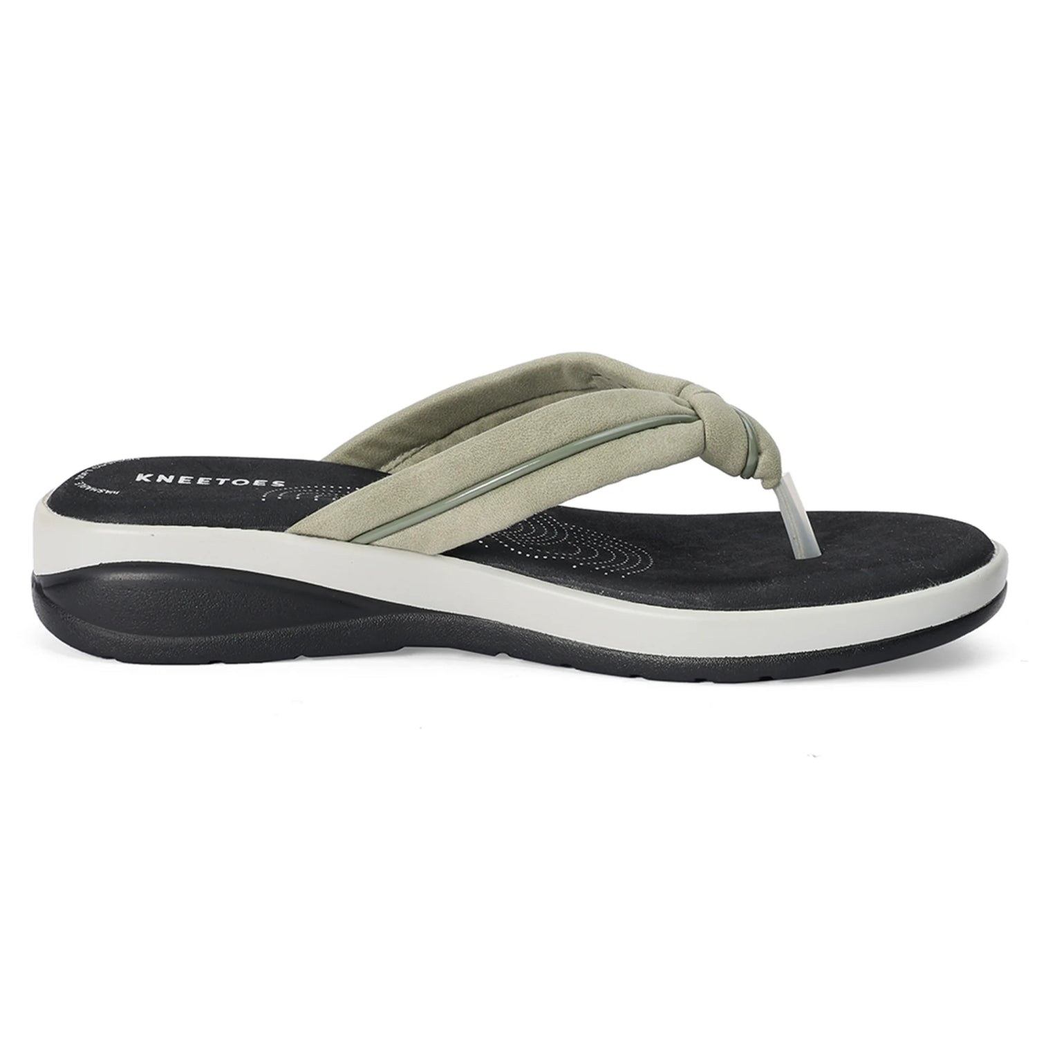Printed Green Lightweight Thong Sandals