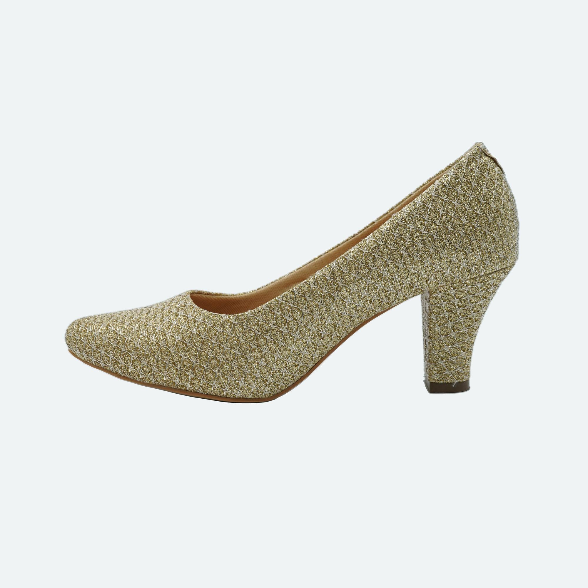 Shine Pop Gold Party Pumps