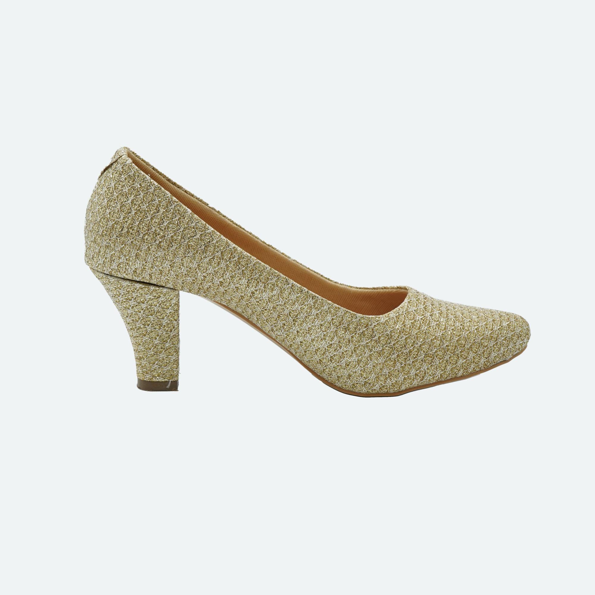 Shine Pop Gold Party Pumps