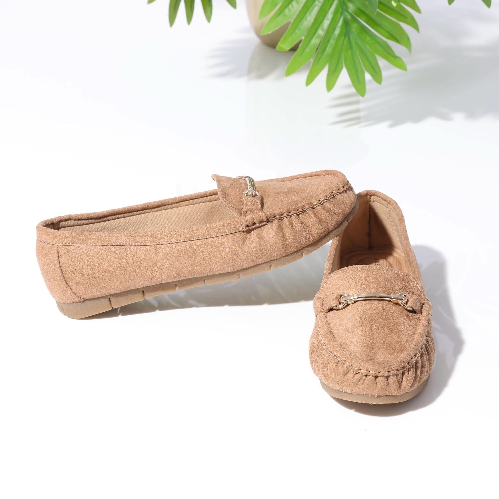 Chained Tan Loafers for Workwear