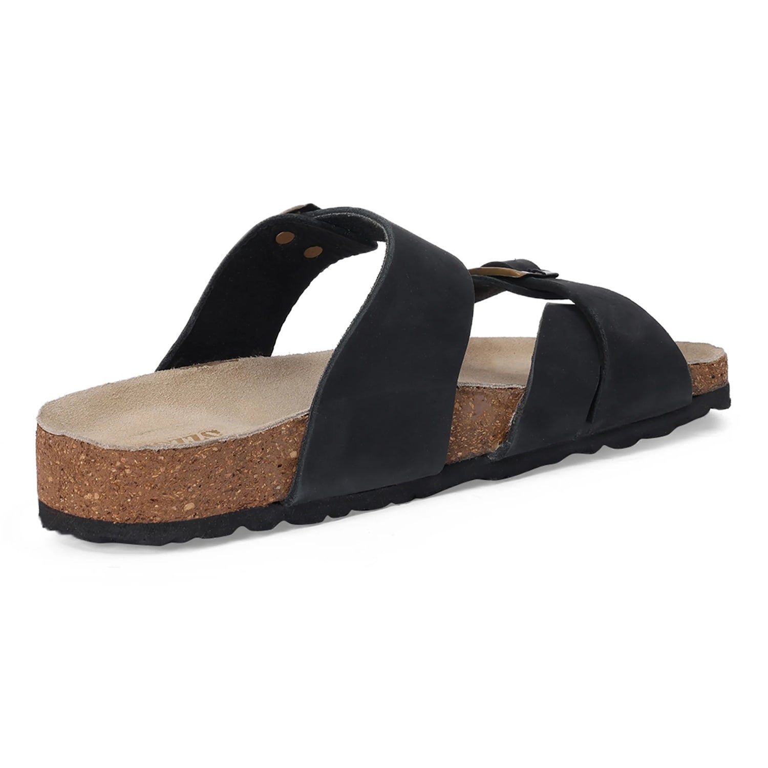Ergonomic Black Cork Base Sandals