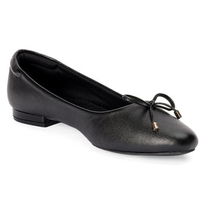 Classic Black Bow Detail Ballerina Flats