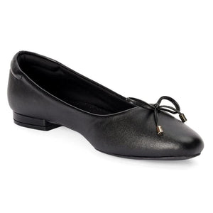 Classic Black Bow Detail Ballerina Flats