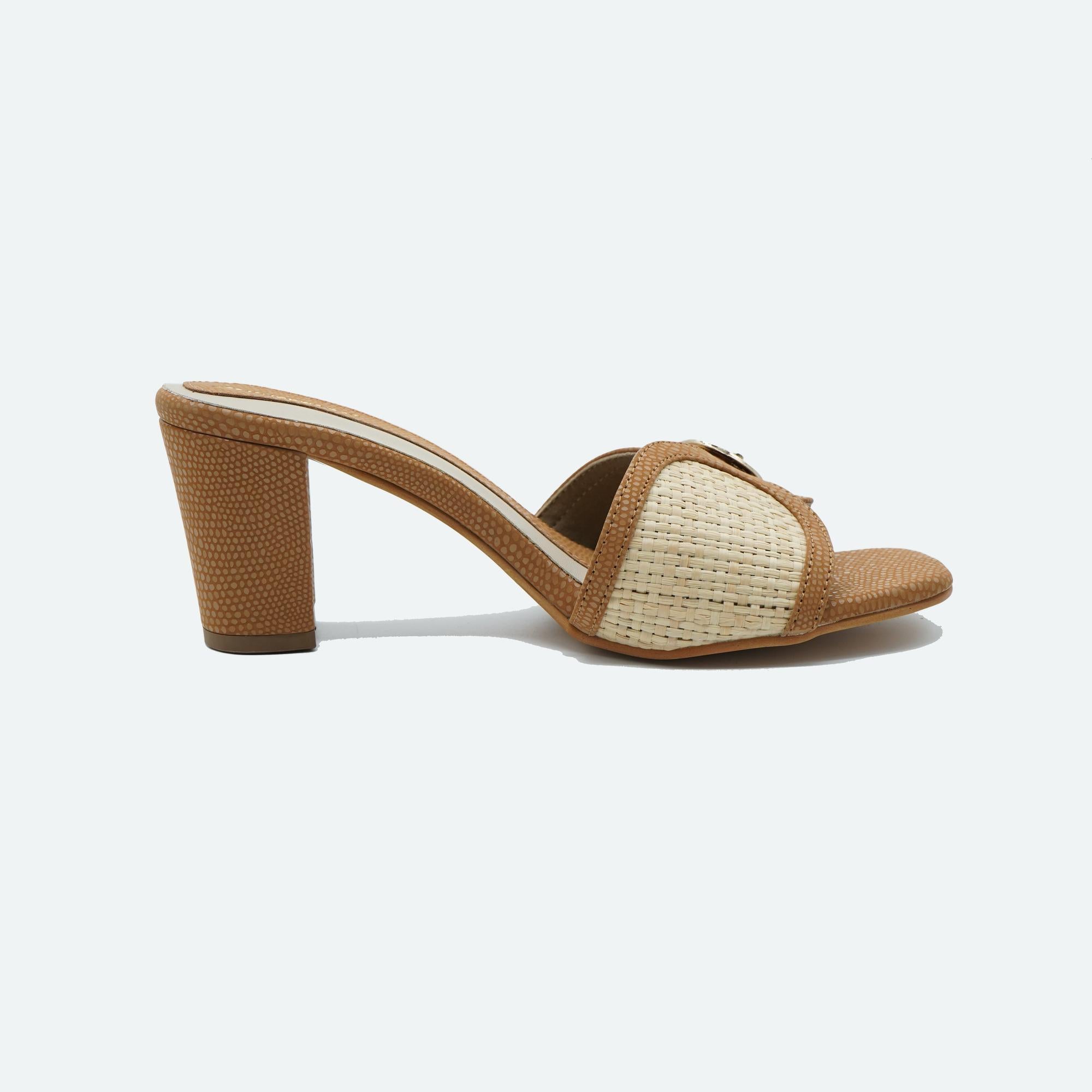 Classic Charm Cream Buckle Sandals