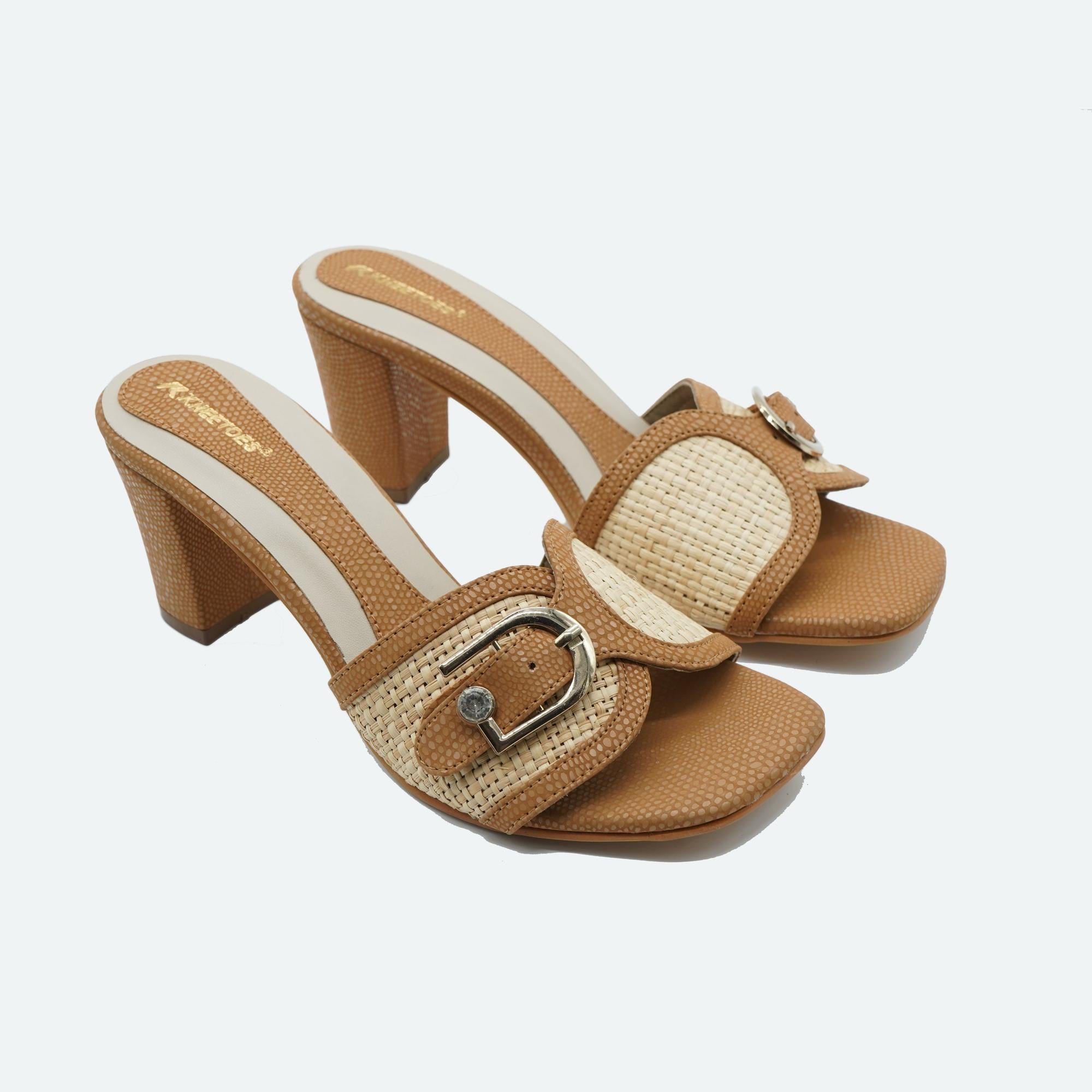 Classic Charm Cream Buckle Sandals