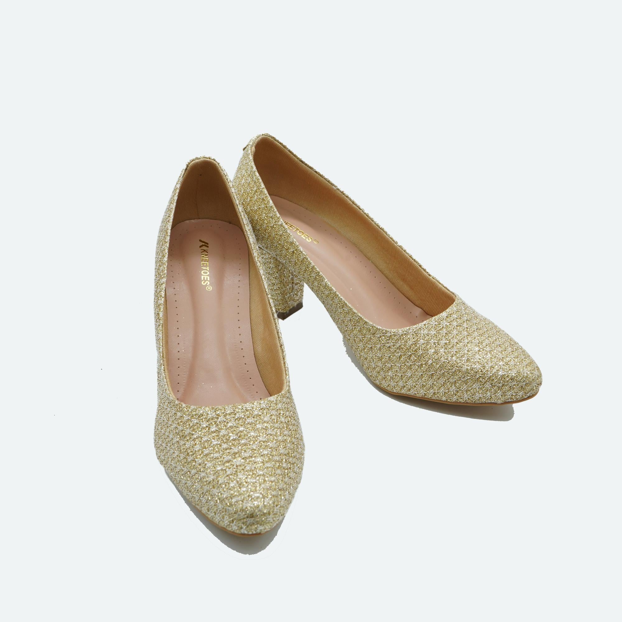 Shine Pop Gold Party Pumps
