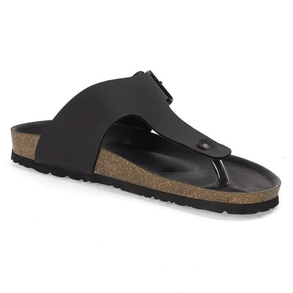 Vaughn - Black Cork Sandals