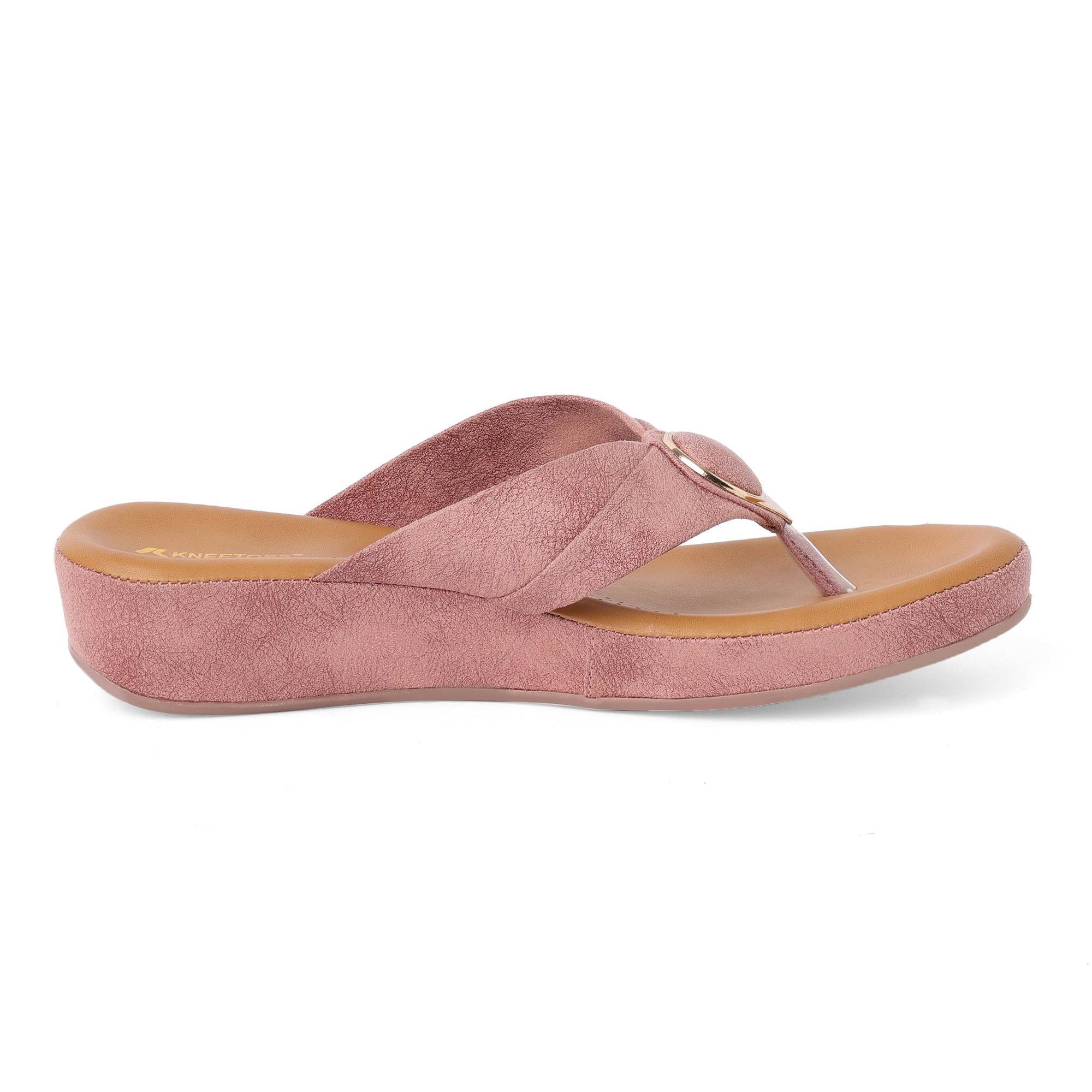 Suede-Luxe Mauve Wedge Heels