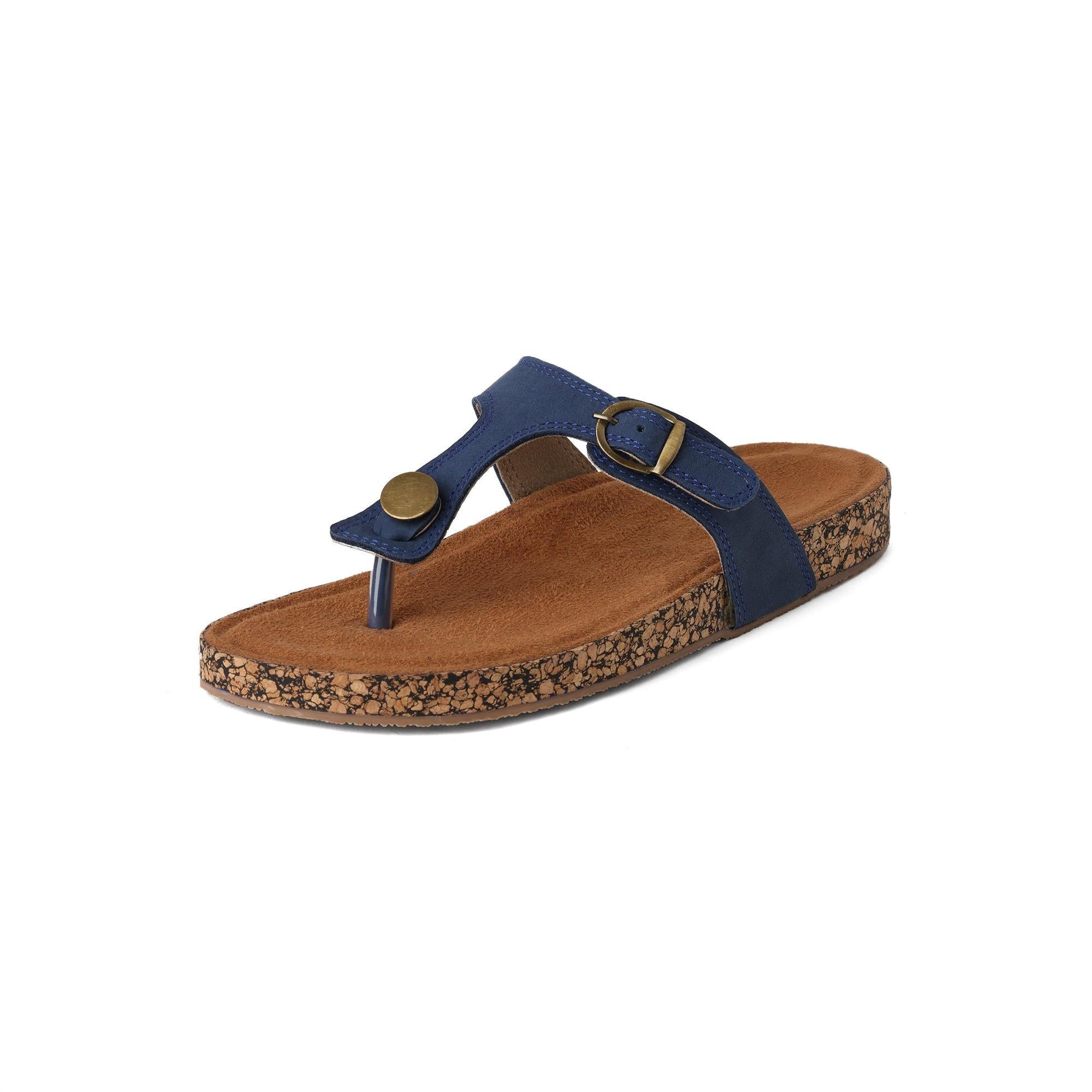 Staple Dark Blue Thong Sandals
