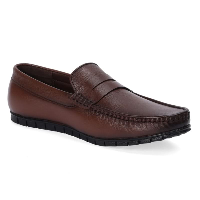 Classic Tan Slip-On Loafers