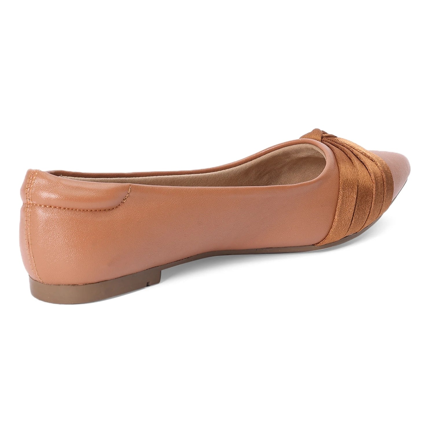 Comfortable Brown Pointed-Toe Ballerinas