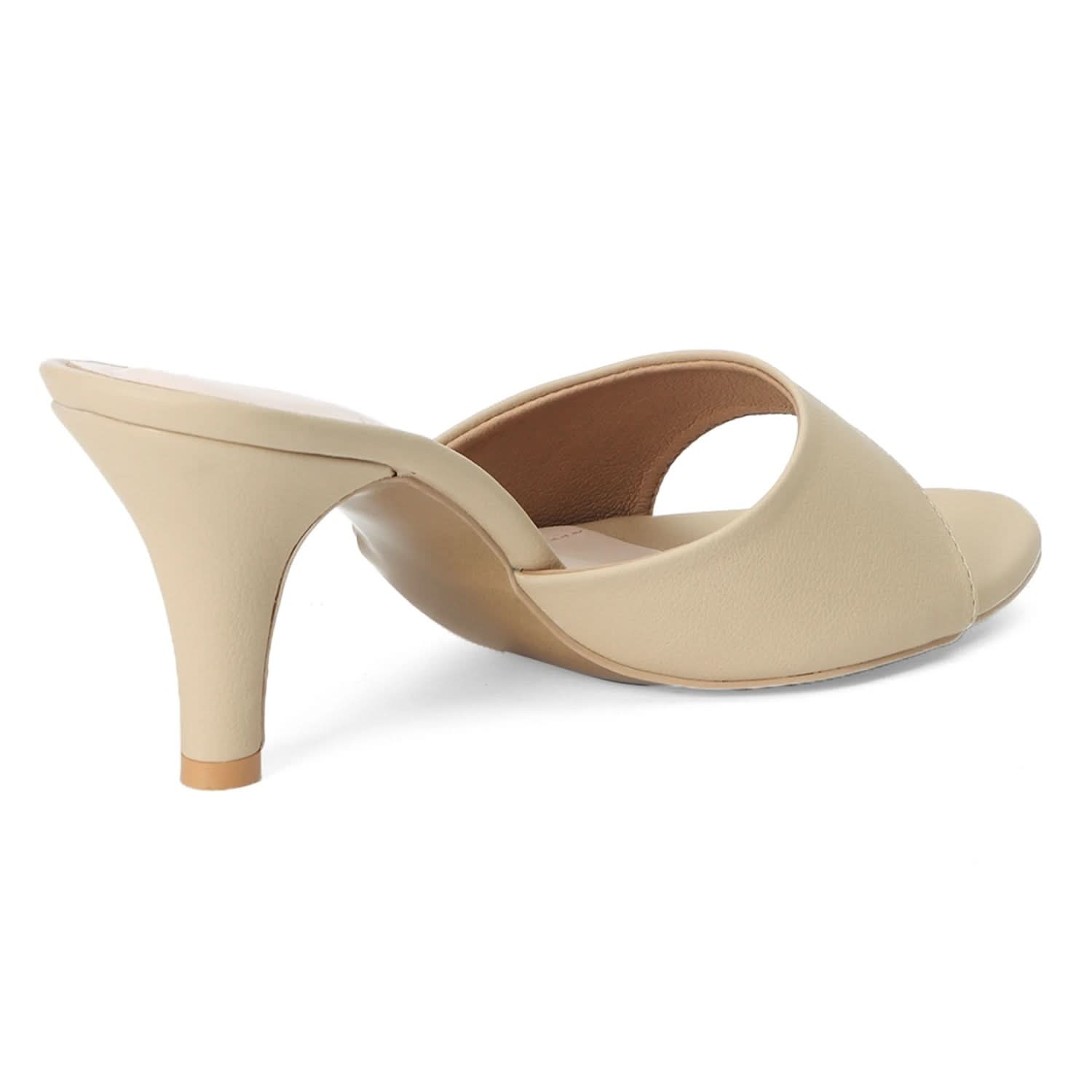 Velina - Beige Kitten Heels