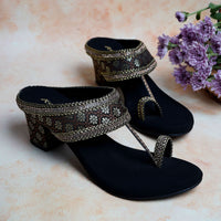 Shravya - Black Block Heels