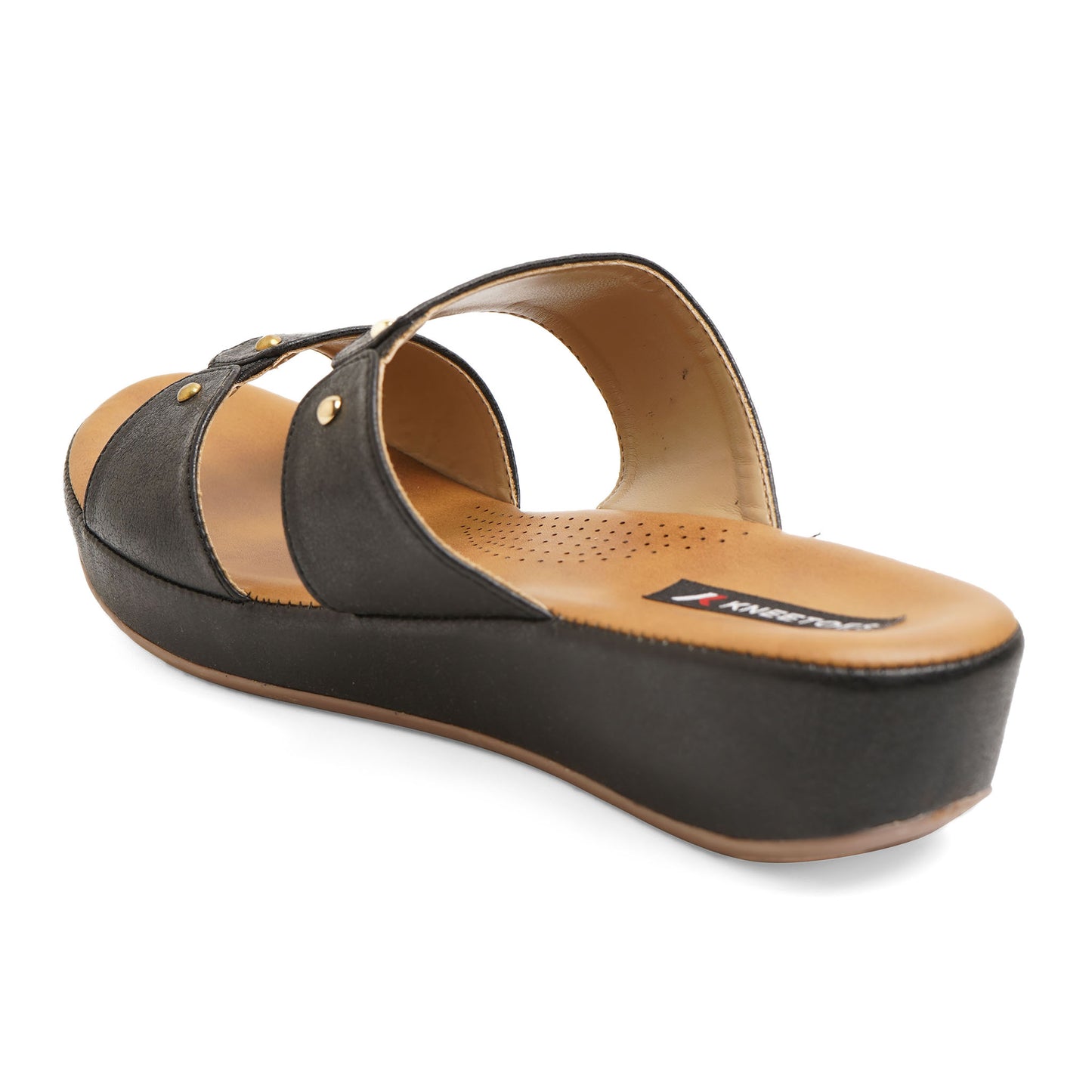 Classic Memory sole Black Flat Slidders For Everyday Casuals