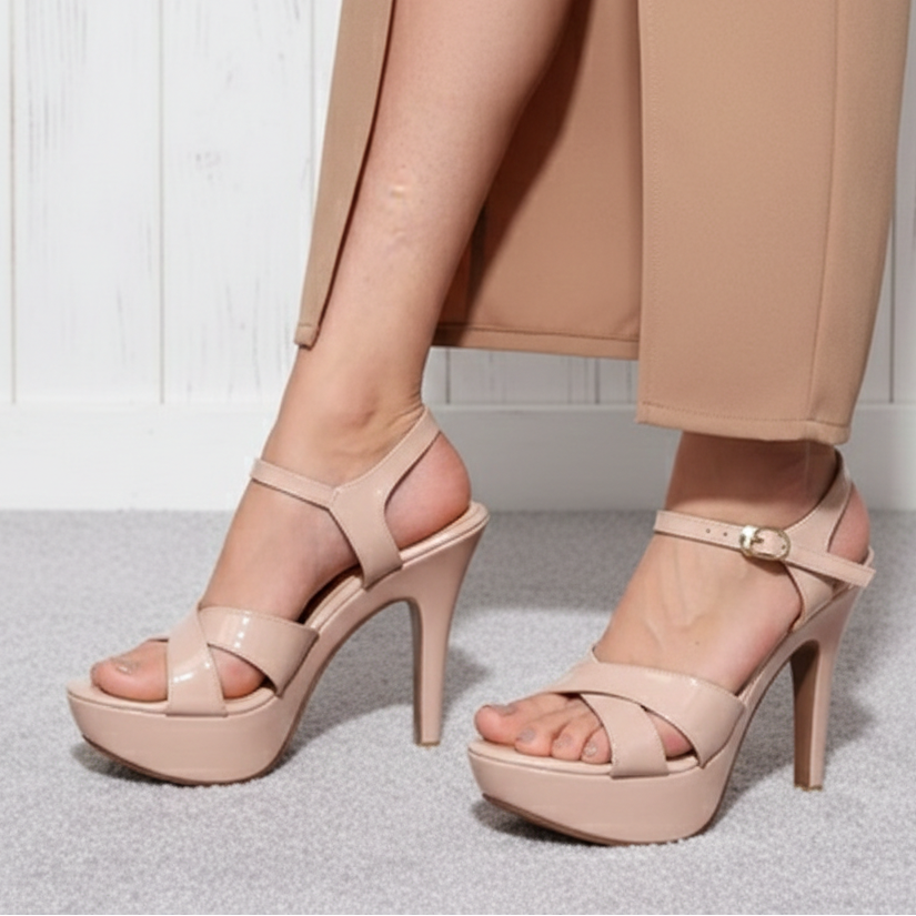 Penelope - Beige Stilettos