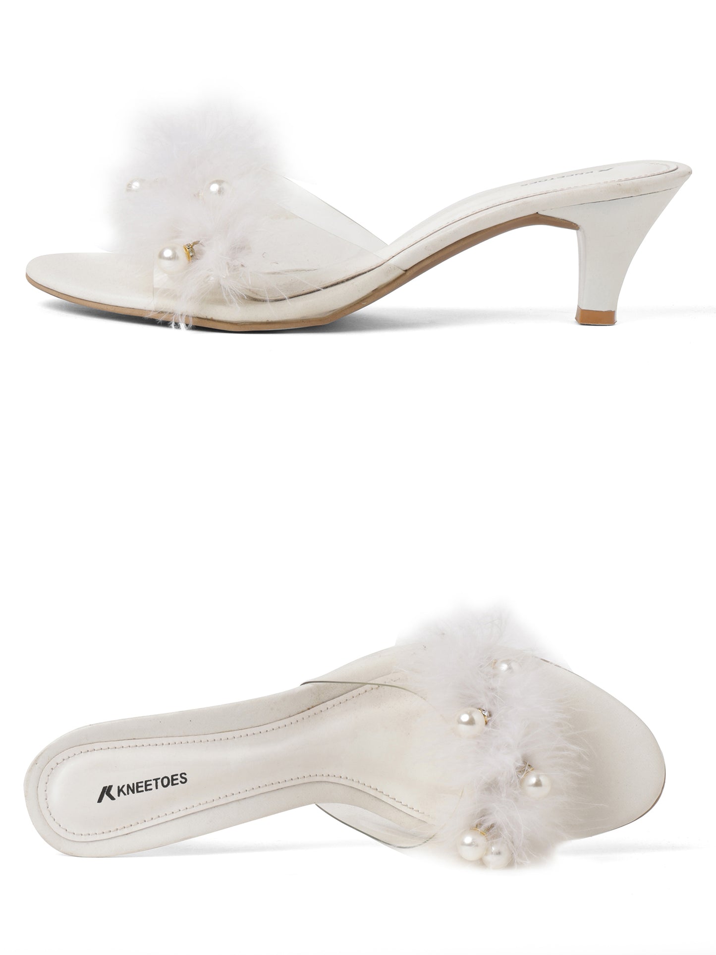 Fashionable White Party Sandal