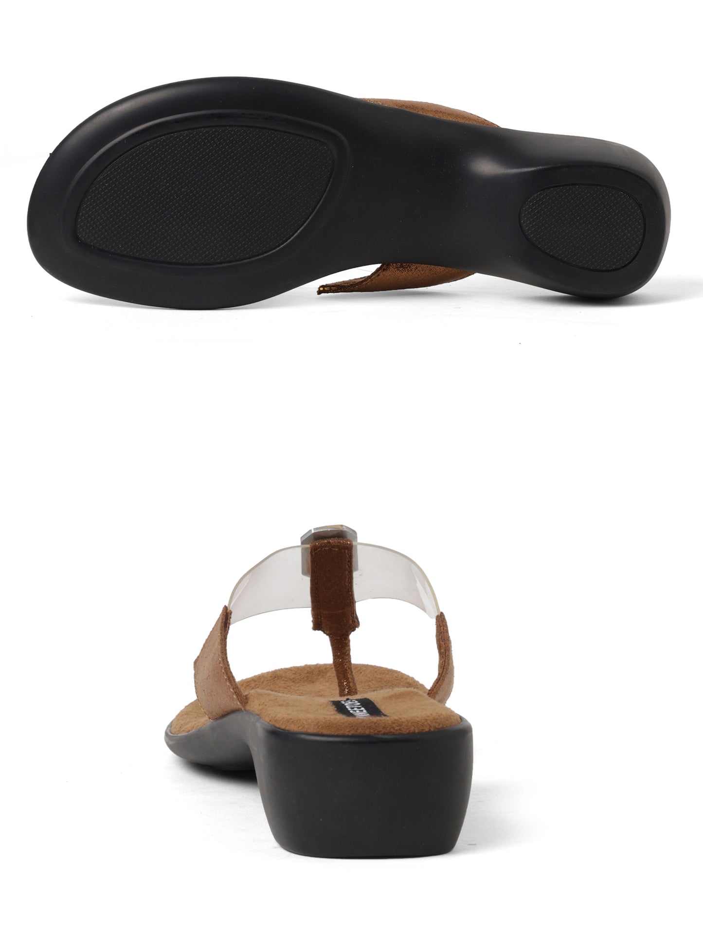 Elegant Bronze Party Flats