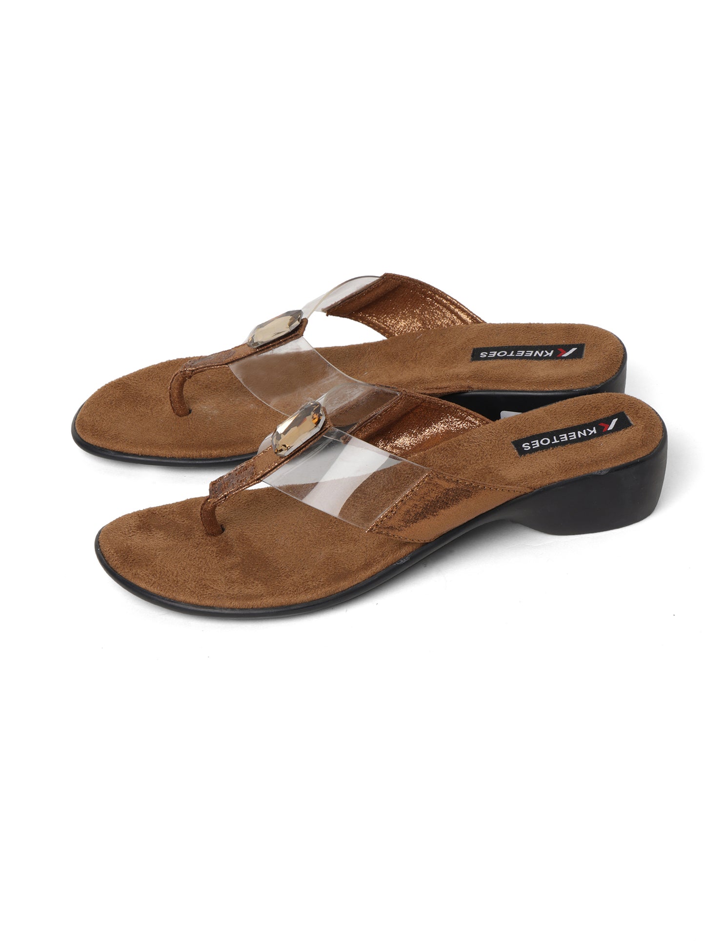 Elegant Bronze Party Flats