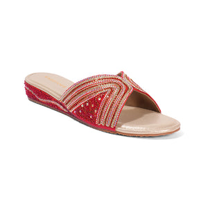 Trinaya - Red Slip Ons