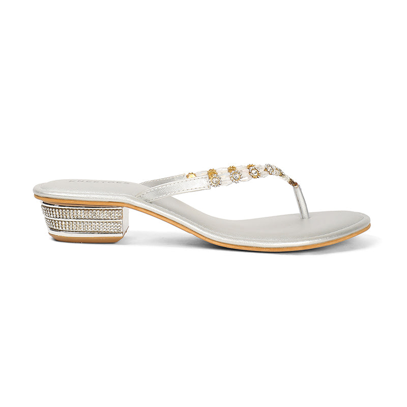 Soleia - White Block Heels