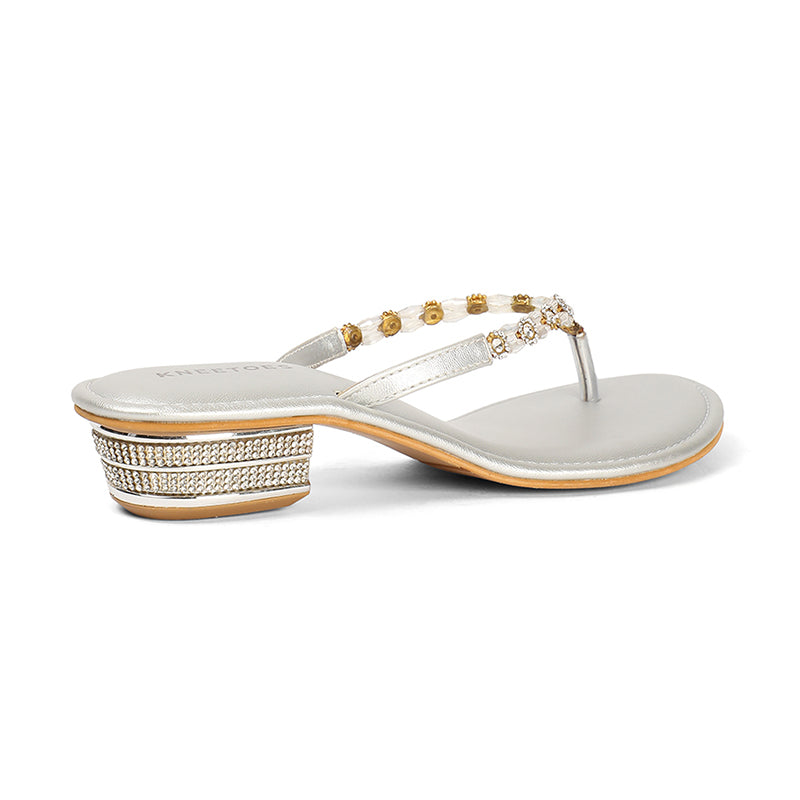 Soleia - White Block Heels