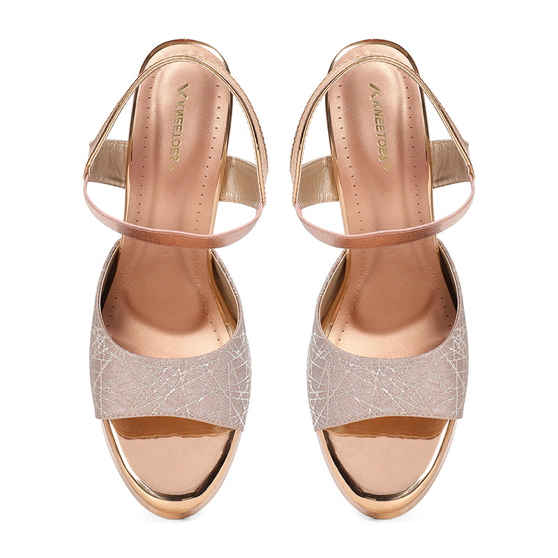 Starisse - Rose Gold Block Heels