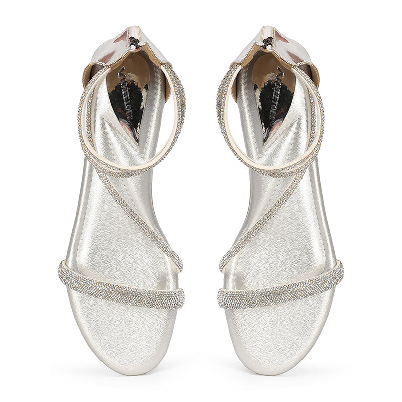 Solana - Silver Sandals