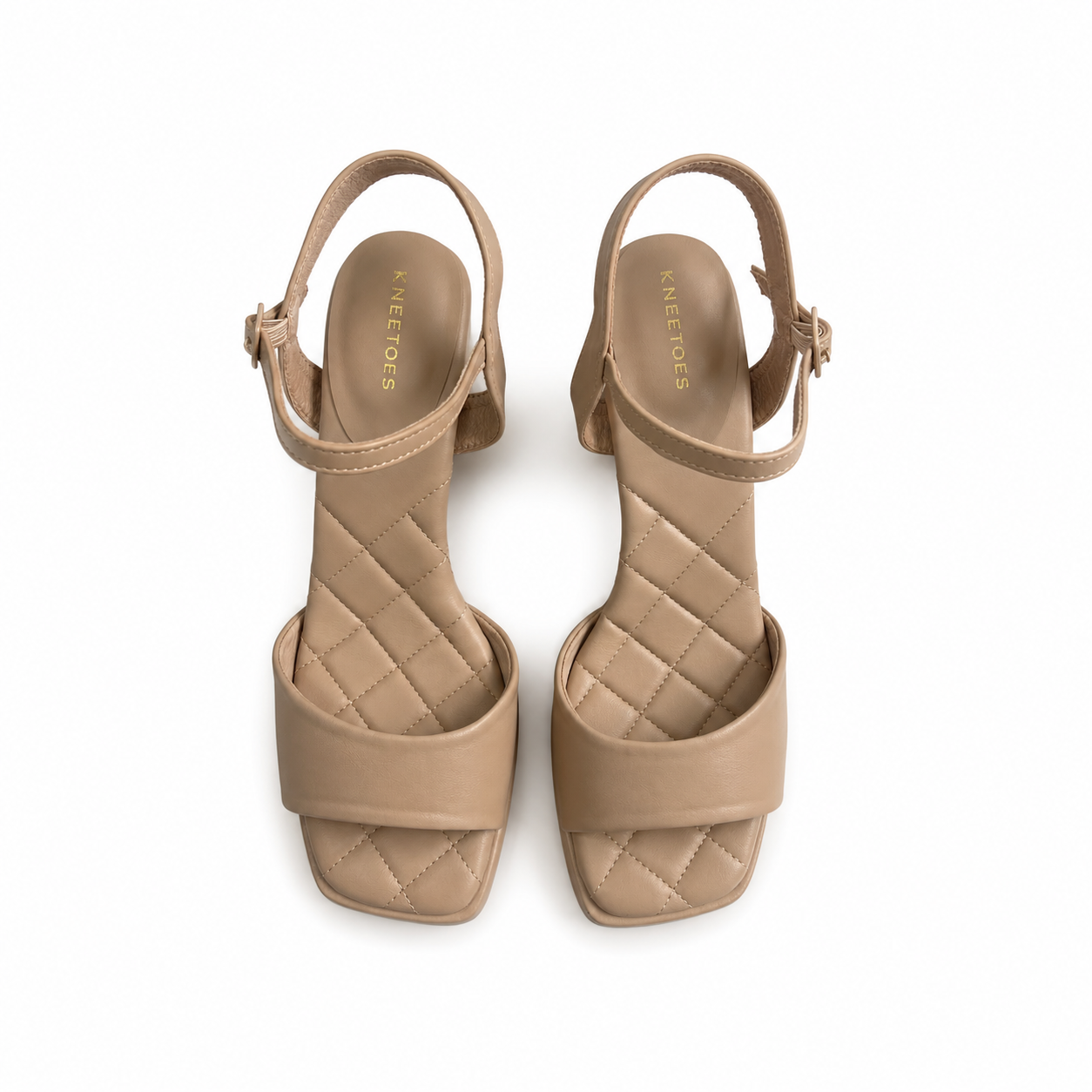 Tinsley - Beige Block Heels