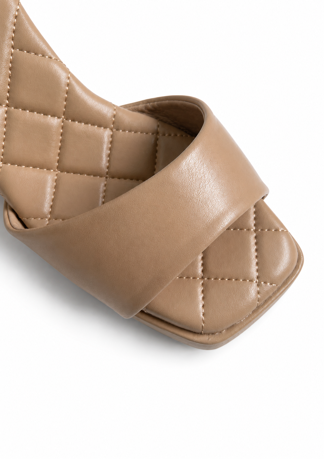 Tinsley - Beige Block Heels