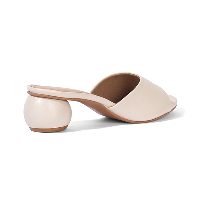 Francesca - Beige Slip Ons