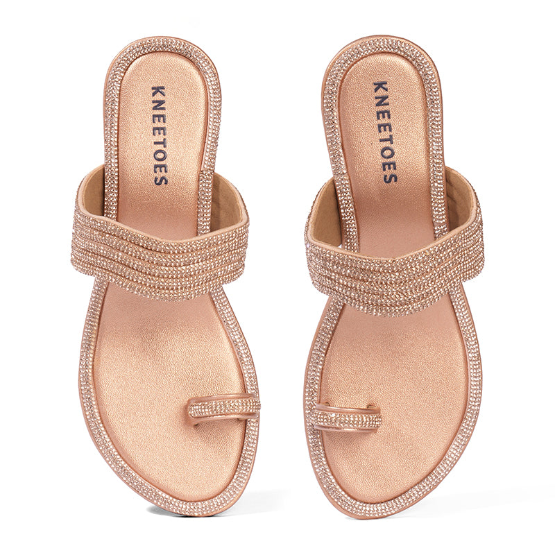 Ziya - Rose Gold Block Heels
