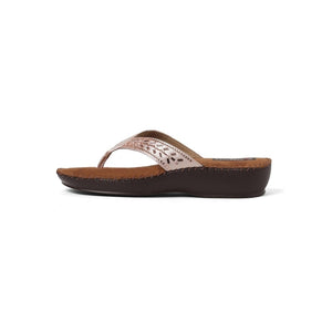 Gemglow Rose Gold Thong Sandals