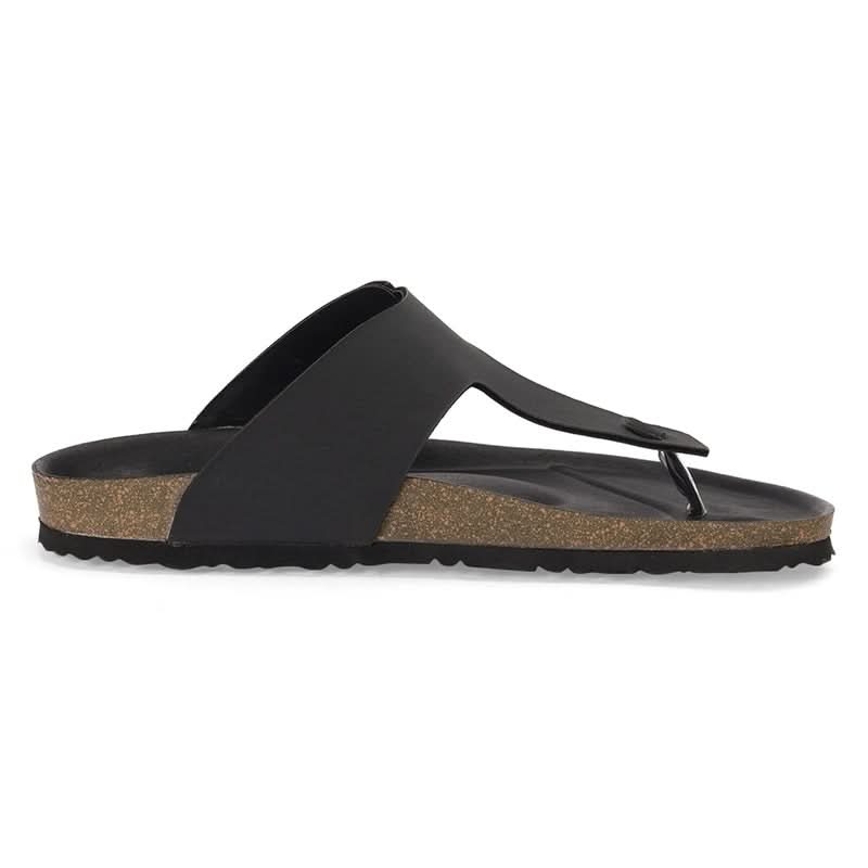 Vaughn - Black Cork Sandals