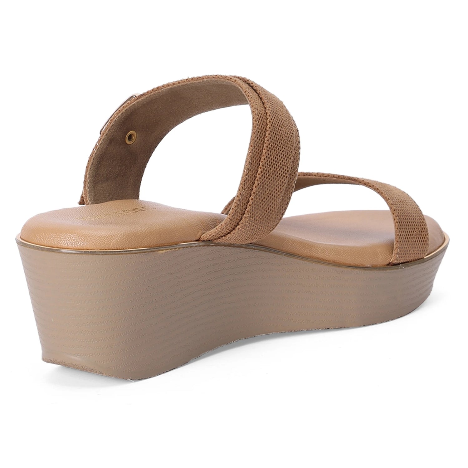 Versatile Tan Open-Toe Wedge Sandals
