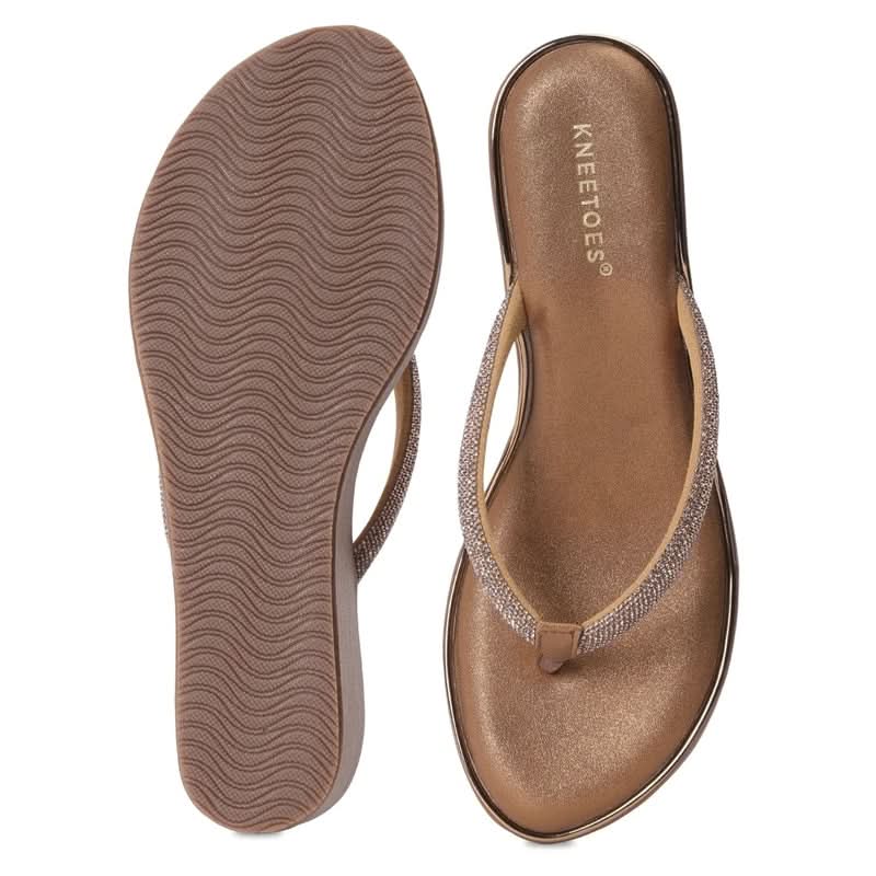 Ivanna – Brown Thong Wedges